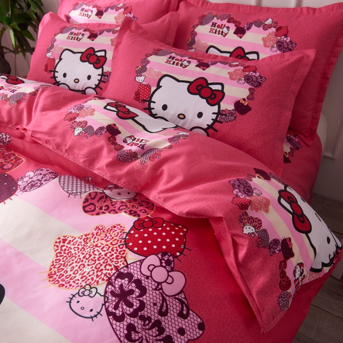 91家纺网 家纺一手货源 找家纺 诗洋洋家纺 大版加厚磨毛四件套床单款 粉红kt