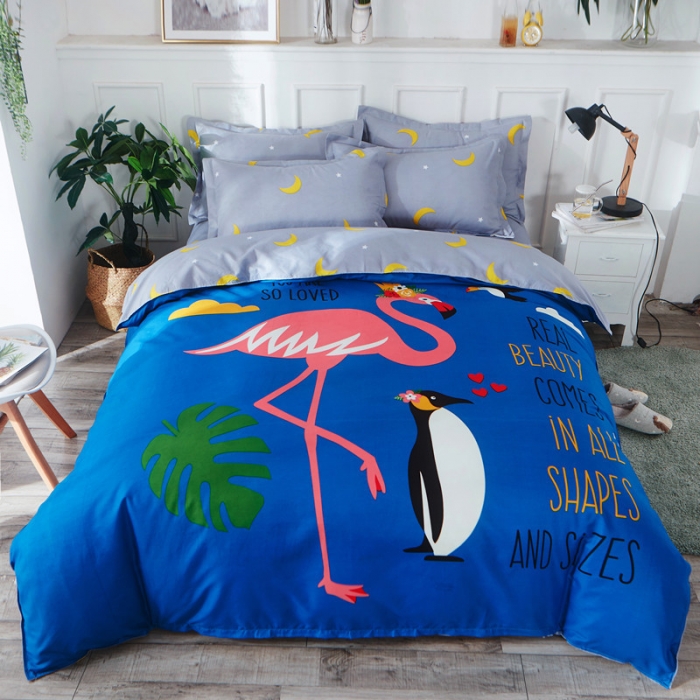 91家纺网 家纺一手货源 找家纺 诗洋洋家纺 大版加厚磨毛四件套床单款 刚好遇见