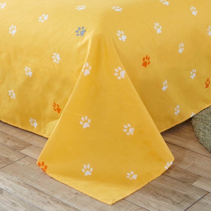 91家纺网 家纺一手货源 找家纺 诗洋洋家纺 大版加厚磨毛四件套床单款 狐狸先生