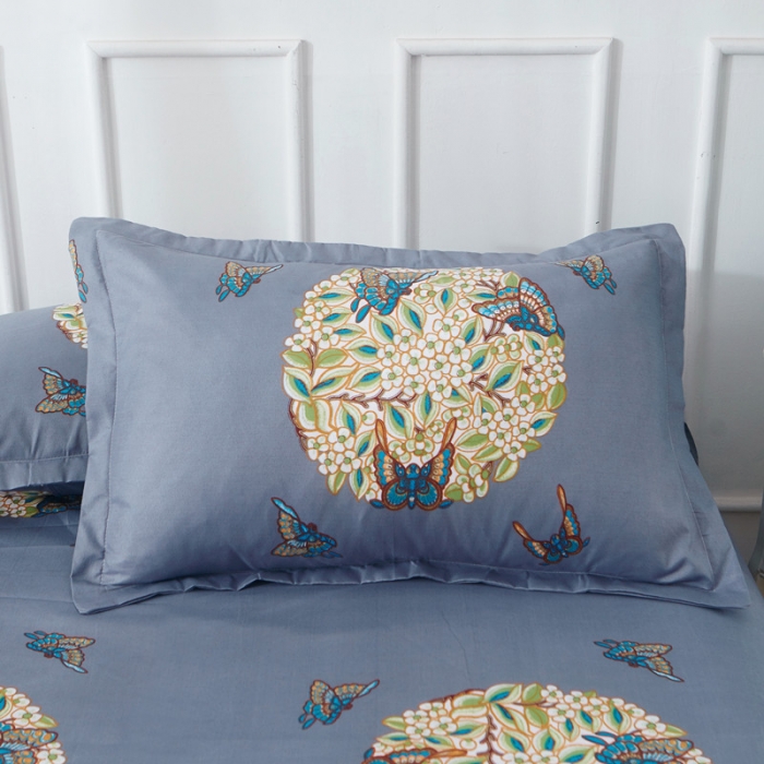 91家纺网 家纺一手货源 找家纺 诗洋洋家纺 大版加厚磨毛四件套床单款 花间意