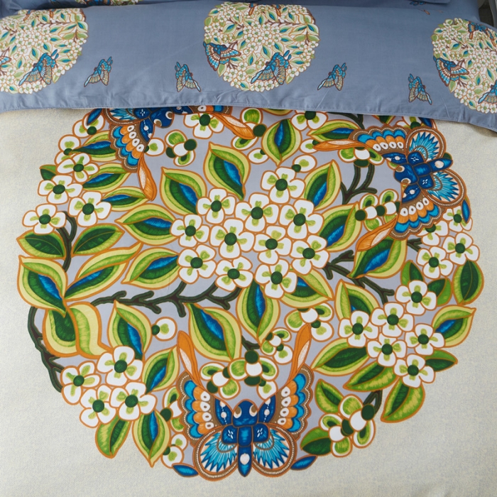 91家纺网 家纺一手货源 找家纺 诗洋洋家纺 大版加厚磨毛四件套床单款 花间意