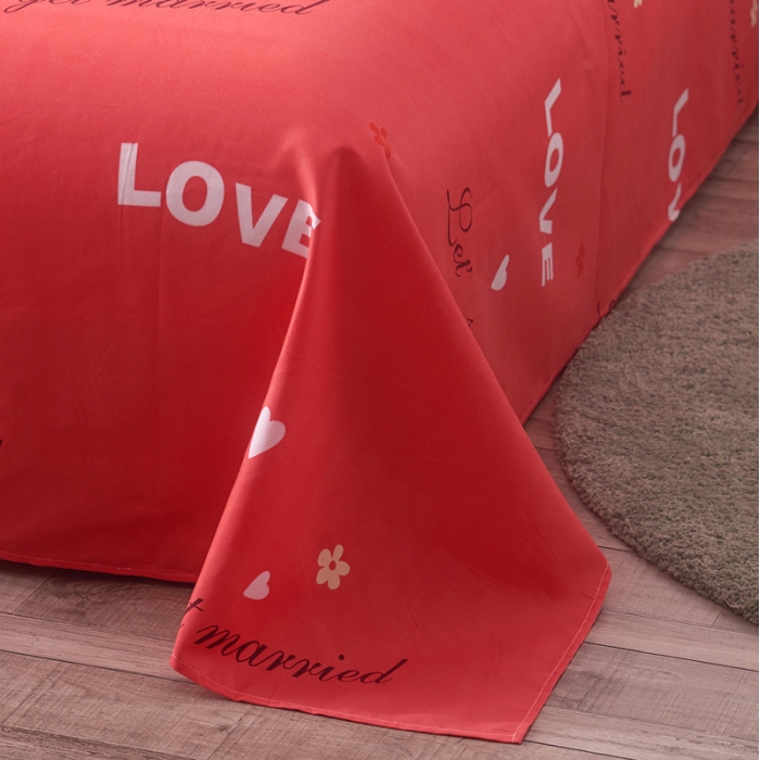 91家纺网 家纺一手货源 找家纺 诗洋洋家纺 大版加厚磨毛四件套床单款 两小无猜