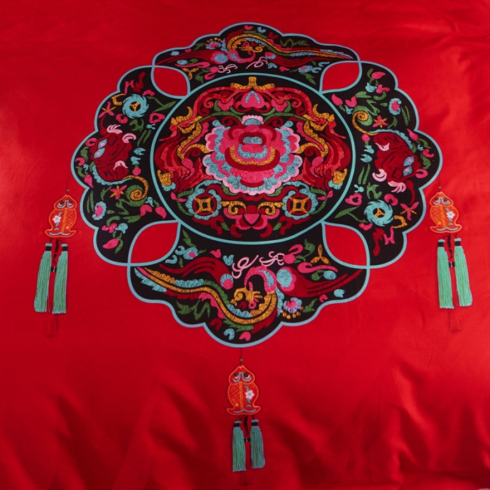 91家纺网 家纺一手货源 找家纺 诗洋洋家纺 大版加厚磨毛四件套床单款 梦回唐朝