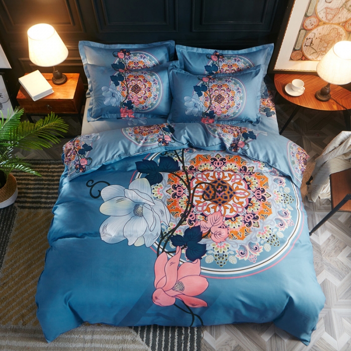 91家纺网 家纺一手货源 找家纺 诗洋洋家纺 大版加厚磨毛四件套床单款 梦圆