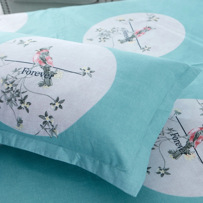 91家纺网 家纺一手货源 找家纺 诗洋洋家纺 大版加厚磨毛四件套床单款 莫言