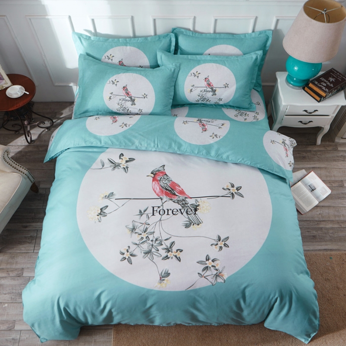 91家纺网 家纺一手货源 找家纺 诗洋洋家纺 大版加厚磨毛四件套床单款 莫言