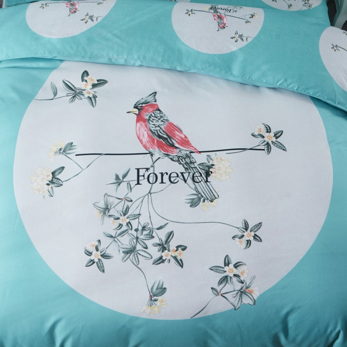 91家纺网 家纺一手货源 找家纺 诗洋洋家纺 大版加厚磨毛四件套床单款 莫言