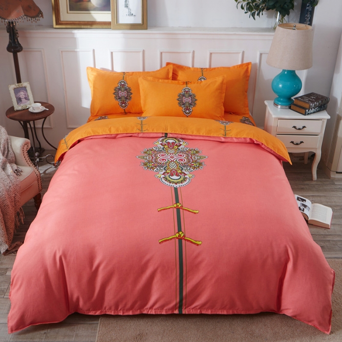 91家纺网 家纺一手货源 找家纺 诗洋洋家纺 大版加厚磨毛四件套床单款 宁静