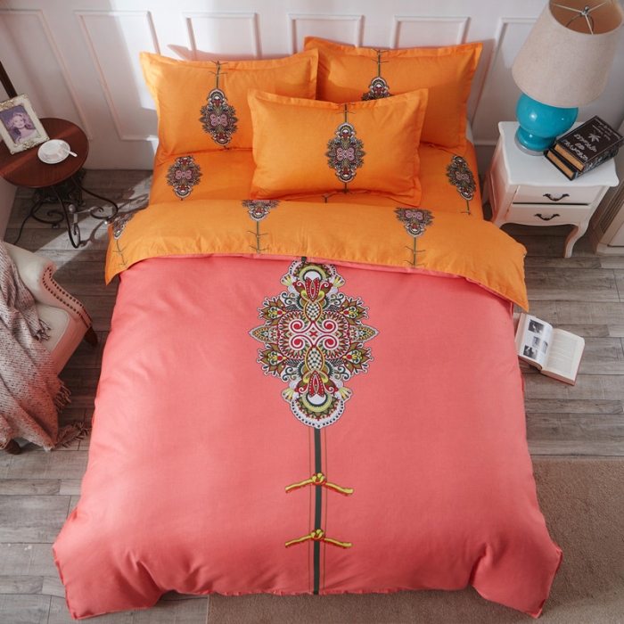 91家纺网 家纺一手货源 找家纺 诗洋洋家纺 大版加厚磨毛四件套床单款 宁静