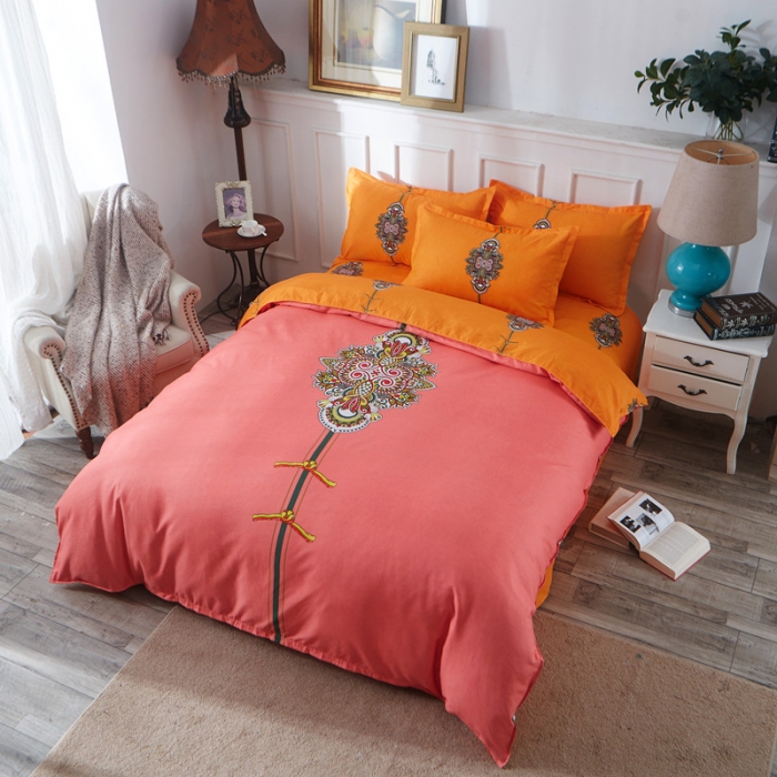 91家纺网 家纺一手货源 找家纺 诗洋洋家纺 大版加厚磨毛四件套床单款 宁静