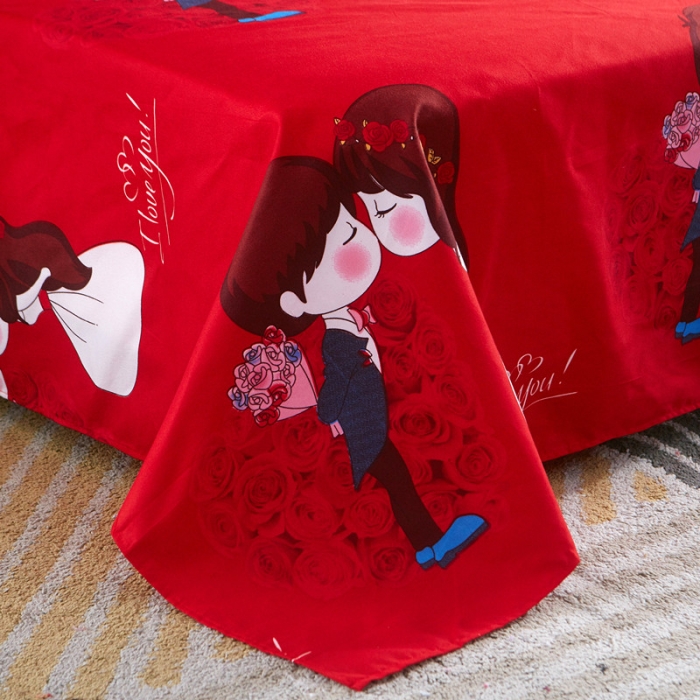 91家纺网 家纺一手货源 找家纺 诗洋洋家纺 大版加厚磨毛四件套床单款 我愿意