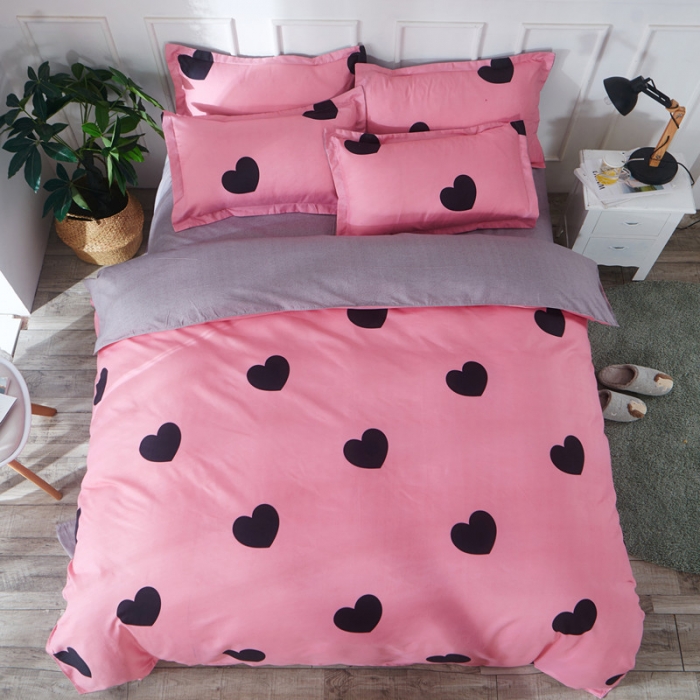 91家纺网 家纺一手货源 找家纺 诗洋洋家纺 大版加厚磨毛四件套床单款 心动时分