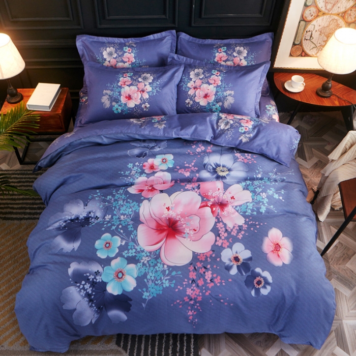 91家纺网 家纺一手货源 找家纺 诗洋洋家纺 大版加厚磨毛四件套床单款 遇见