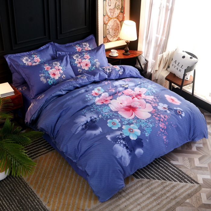 91家纺网 家纺一手货源 找家纺 诗洋洋家纺 大版加厚磨毛四件套床单款 遇见