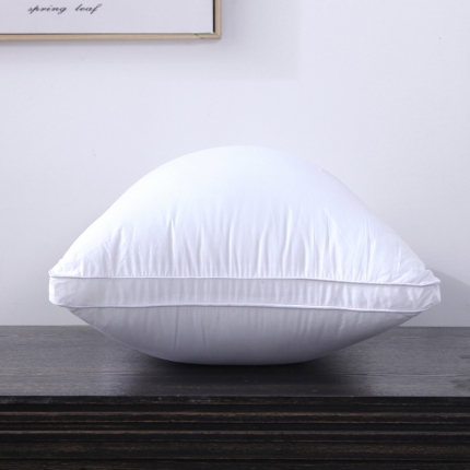91家纺网 家纺一手货源 找家纺 仁宇枕业 枕芯全棉酒店立体纯白防雨布羽丝绒枕头