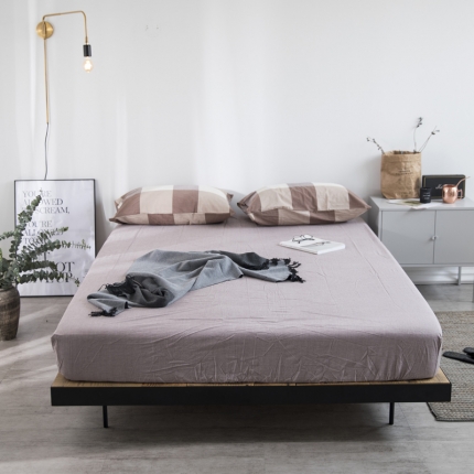 91家纺网 家纺一手货源 找家纺 （总）璞素生活馆 水洗棉A版床笠