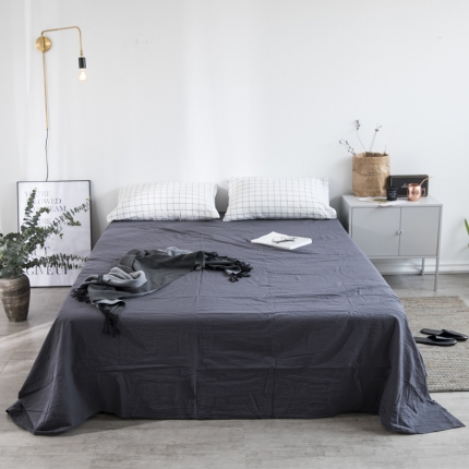 91家纺网 家纺一手货源 找家纺 （总）璞素生活馆 水洗棉A版床笠