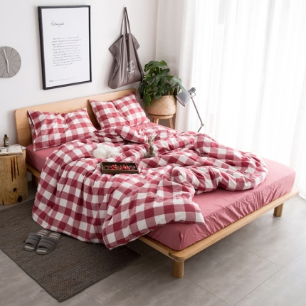 91家纺网 家纺一手货源 找家纺 （总）璞素生活馆 水洗棉套件