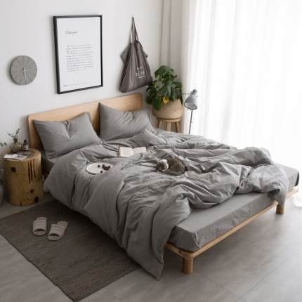 91家纺网 家纺一手货源 找家纺 （总）璞素生活馆 水洗棉套件