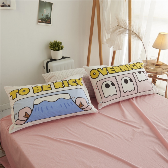 91家纺网 家纺一手货源 找家纺 璞素 2019新款水洗棉数码印花套件 美梦杂货铺