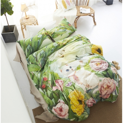 璞素 2019新款水洗棉数码印花套件 喵语花香