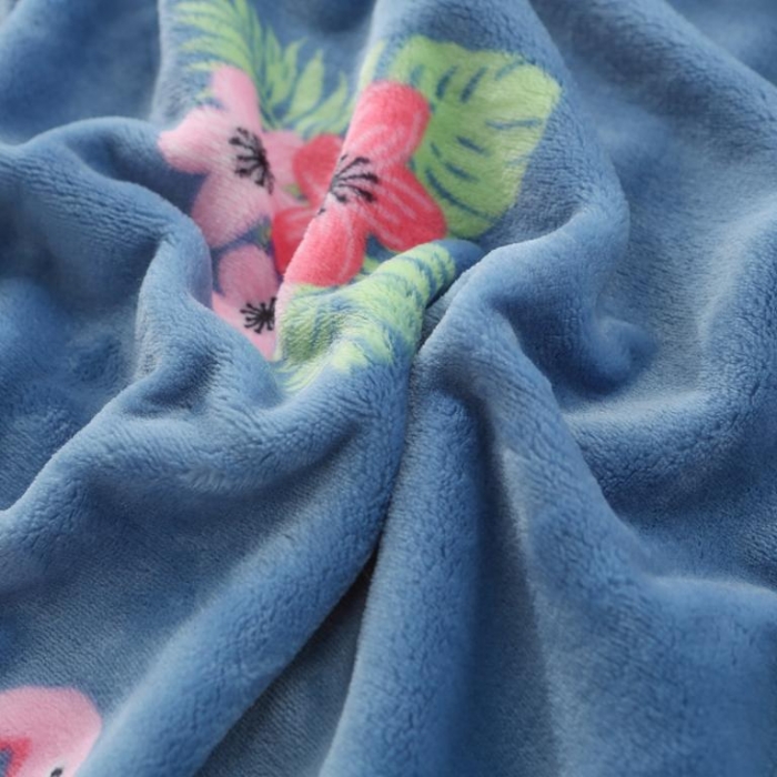 91家纺网 家纺一手货源 找家纺 羋多家纺 云貂绒毛毯童毯盖毯 丛林风情