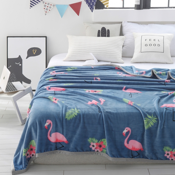 91家纺网 家纺一手货源 找家纺 羋多家纺 云貂绒毛毯童毯盖毯 丛林风情