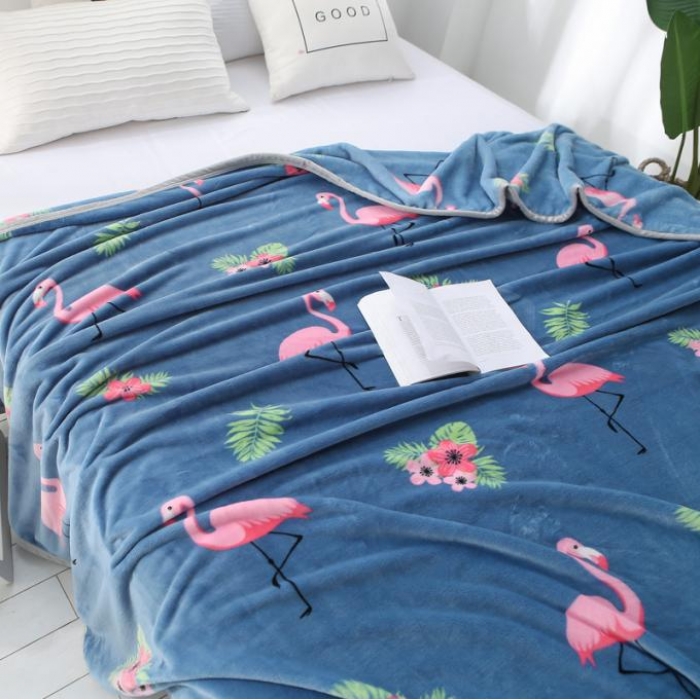 91家纺网 家纺一手货源 找家纺 羋多家纺 云貂绒毛毯童毯盖毯 丛林风情