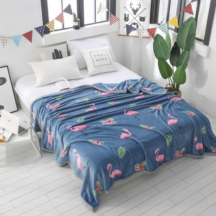 91家纺网 家纺一手货源 找家纺 羋多家纺 云貂绒毛毯童毯盖毯 丛林风情