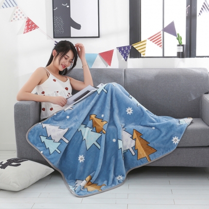 91家纺网 家纺一手货源 找家纺 羋多家纺 单层双面加厚多功能毯童毯披肩毯 唯美印象