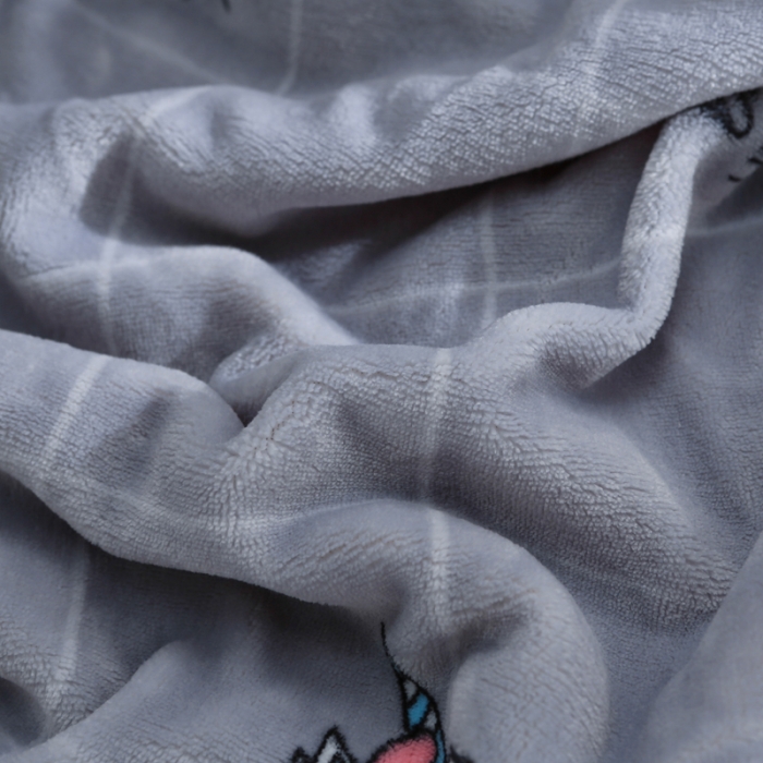 91家纺网 家纺一手货源 找家纺 羋多家纺 双层（法莱绒+羊羔绒 ）多功能毯童毯披肩毯 独角兽