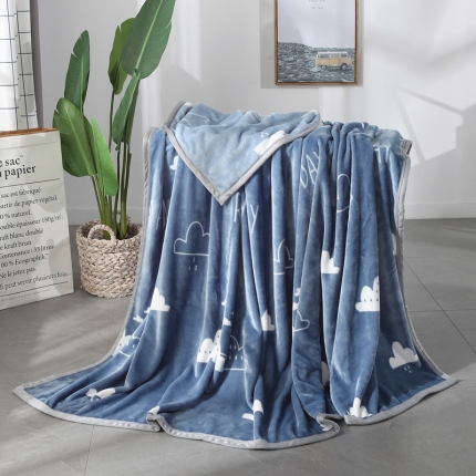 91家纺网 家纺一手货源 找家纺 羋多家纺 云貂绒毛毯童毯盖毯 时尚天空