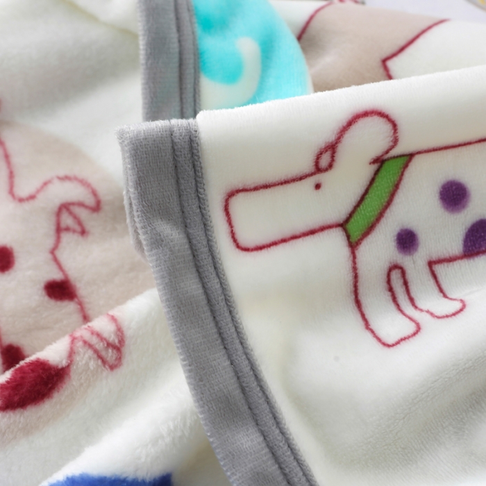 91家纺网 家纺一手货源 找家纺 羋多家纺 云貂绒毛毯童毯盖毯 狗狗物语