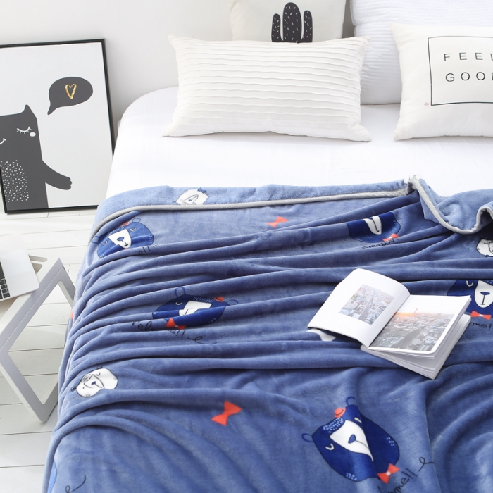 91家纺网 家纺一手货源 找家纺 羋多家纺 云貂绒毛毯童毯盖毯 俏皮物语