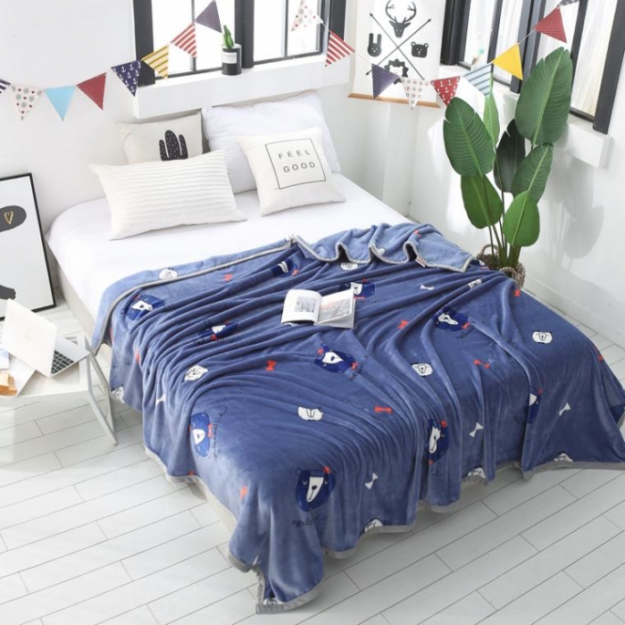 91家纺网 家纺一手货源 找家纺 羋多家纺 云貂绒毛毯童毯盖毯 俏皮物语