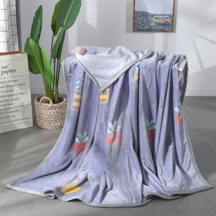 羋多家纺 云貂绒毛毯童毯盖毯 清新小调