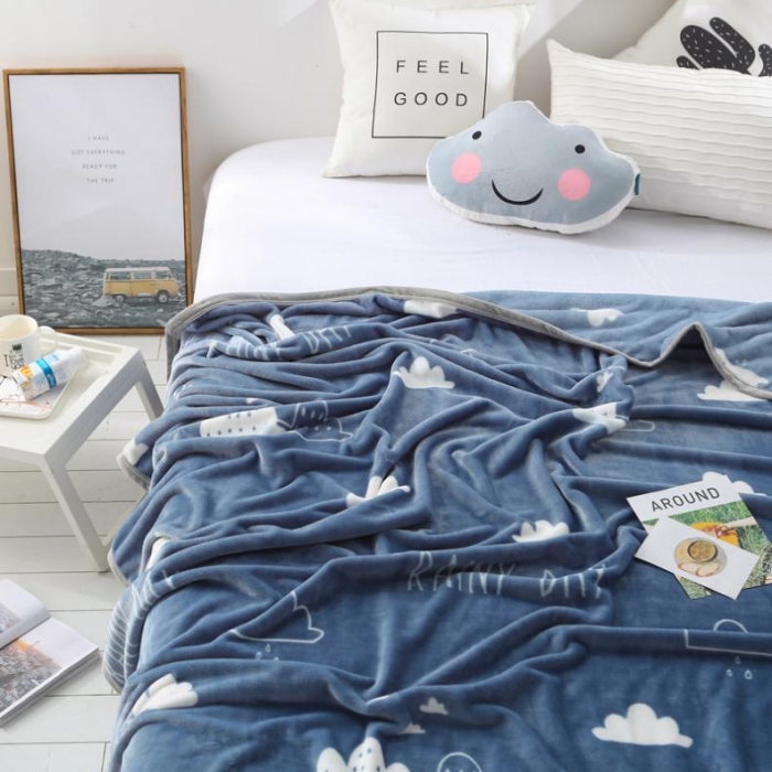91家纺网 家纺一手货源 找家纺 羋多家纺 云貂绒毛毯童毯盖毯 时尚天空