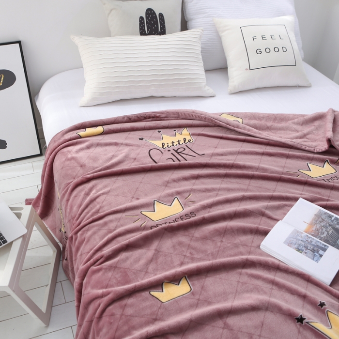 91家纺网 家纺一手货源 找家纺 羋多家纺 云貂绒毛毯童毯盖毯 小公主