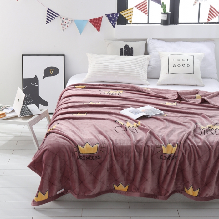 91家纺网 家纺一手货源 找家纺 羋多家纺 云貂绒毛毯童毯盖毯 小公主