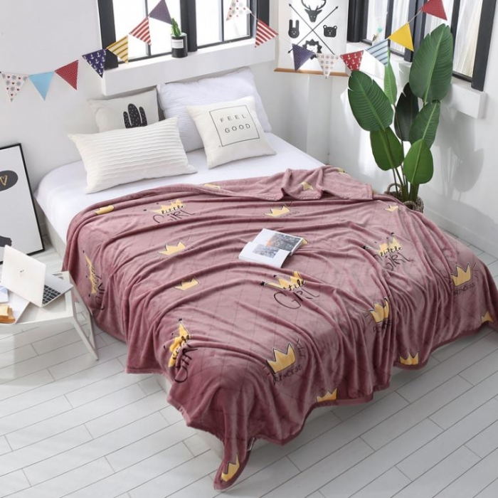 91家纺网 家纺一手货源 找家纺 羋多家纺 云貂绒毛毯童毯盖毯 小公主