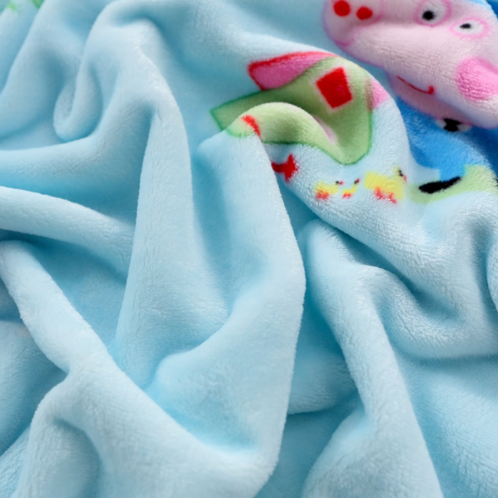 91家纺网 家纺一手货源 找家纺 羋多家纺 云貂绒毛毯童毯盖毯 小猪佩奇