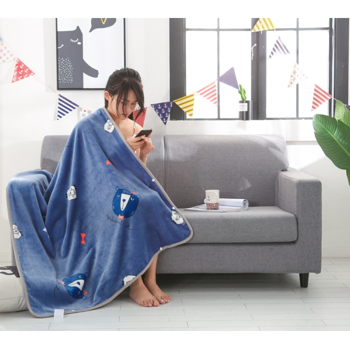 91家纺网 家纺一手货源 找家纺 羋多家纺 单层双面加厚多功能毯童毯披肩毯 俏皮物语