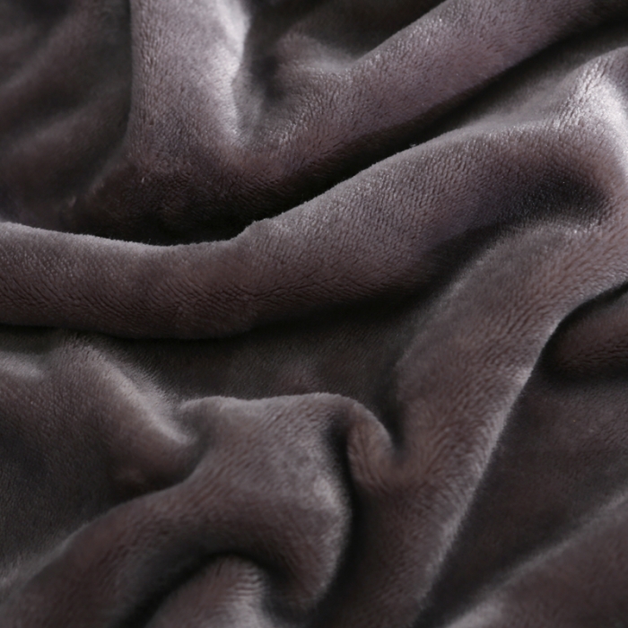 91家纺网 家纺一手货源 找家纺 羋多家纺 双层（法莱绒+羊羔绒 ）多功能毯童毯披肩毯 深灰