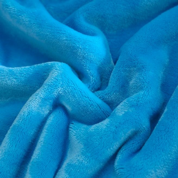 91家纺网 家纺一手货源 找家纺 羋多家纺 双层（法莱绒+羊羔绒 ）多功能毯童毯披肩毯 蓝色