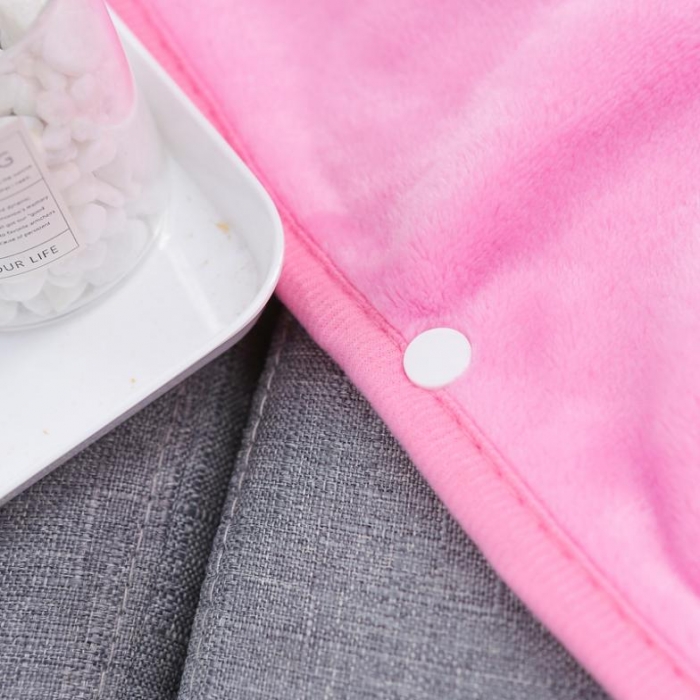 91家纺网 家纺一手货源 找家纺 羋多家纺 单层双面加厚多功能毯童毯披肩毯 粉色