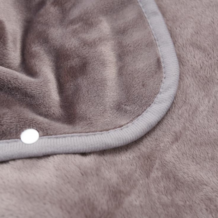 91家纺网 家纺一手货源 找家纺 羋多家纺 单层双面加厚多功能毯童毯披肩毯 深灰色