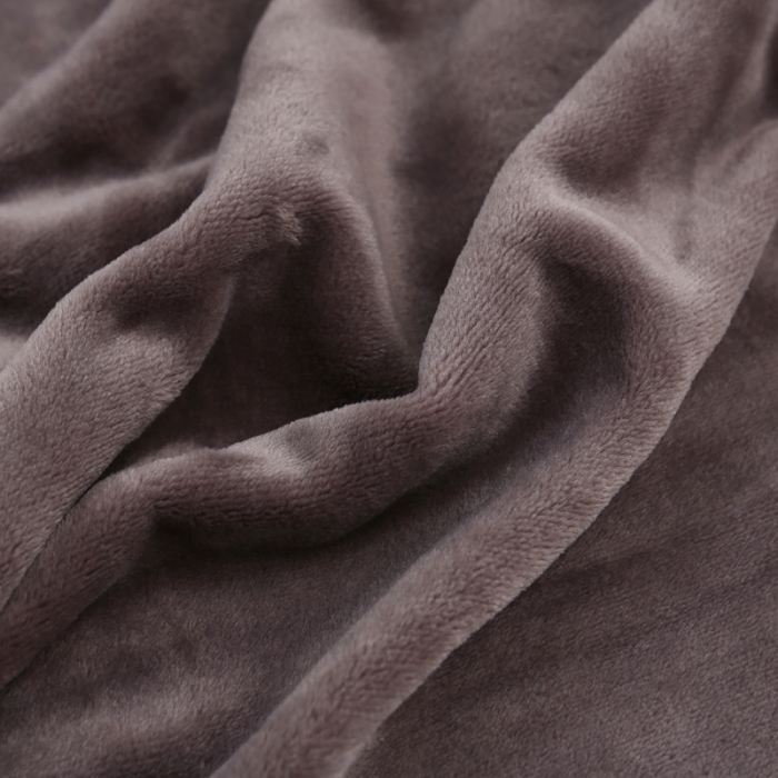 91家纺网 家纺一手货源 找家纺 羋多家纺 单层双面加厚多功能毯童毯披肩毯 深灰色