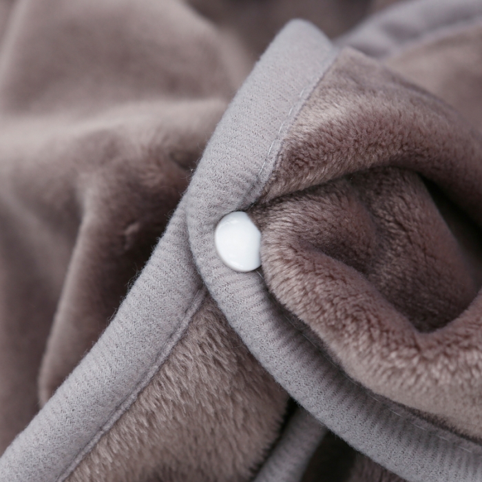 91家纺网 家纺一手货源 找家纺 羋多家纺 单层双面加厚多功能毯童毯披肩毯 深灰色