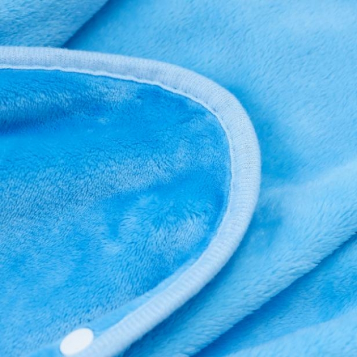 91家纺网 家纺一手货源 找家纺 羋多家纺 单层双面加厚多功能毯童毯披肩毯 蓝色