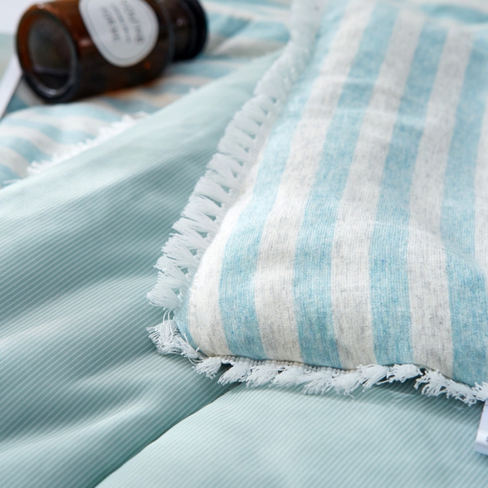 91家纺网 家纺一手货源 找家纺 羋多家纺 2020新款针织全棉&amp;凉感夏被 针织-绿